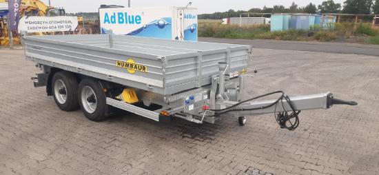Humbaur HTK 75 40 20 low loader trailer, 3-way tipper