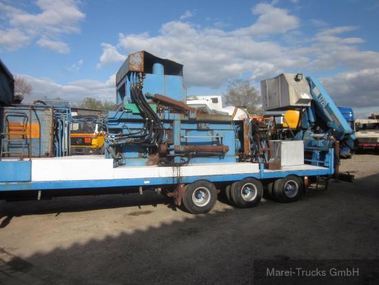 Alupresse mit Kran + Dieselmotor