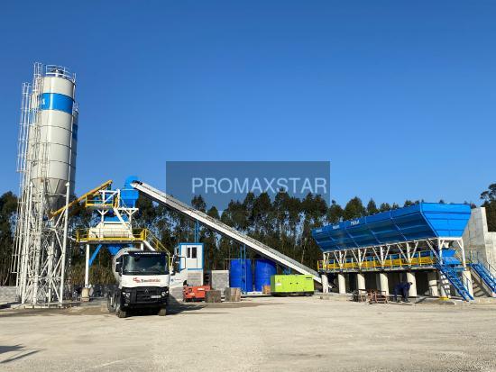 Promax Stationary Concrete Batching Plant S130-TWN (130m3/h)