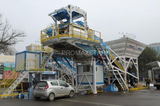 Promax Mobile Concrete Batching Plant M100-TWN(100m3/h)