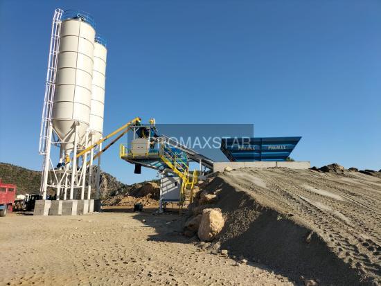 Promax Mobile Concrete Batching Plant M60-SNG (60m3/h)