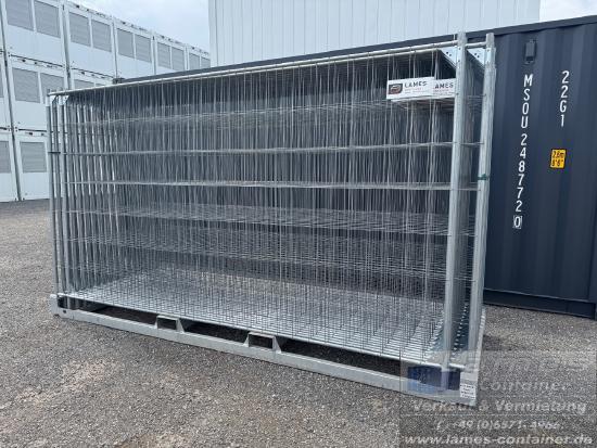30x verstärkter Bauzaun kaufen inkl. Füßen und Schellen