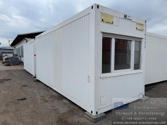 Bürocontainer mit Windfang